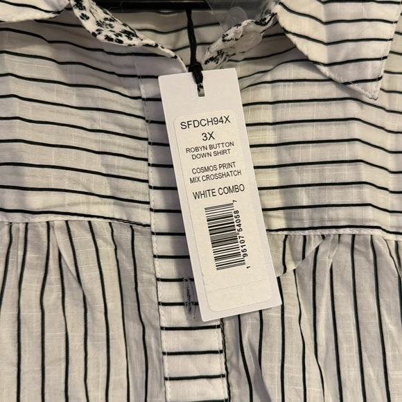 Michael stars Robyn button down shirt 3/4 sleeve length - Picture 4 of 6